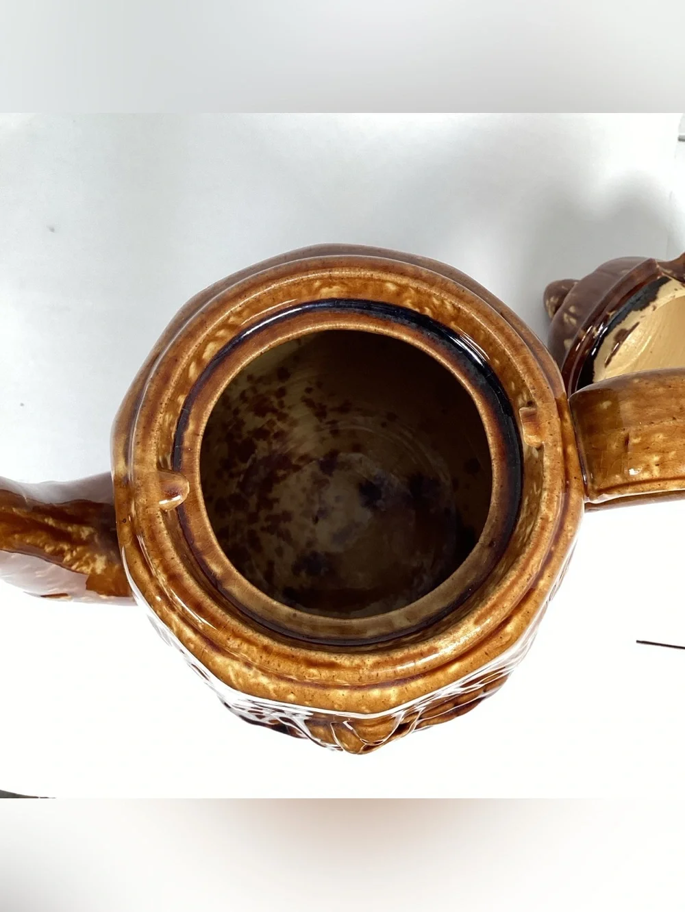 Antique Bennington Rockingham Rebekah At The Well Teapot PROFESSIONALLY REPAIR